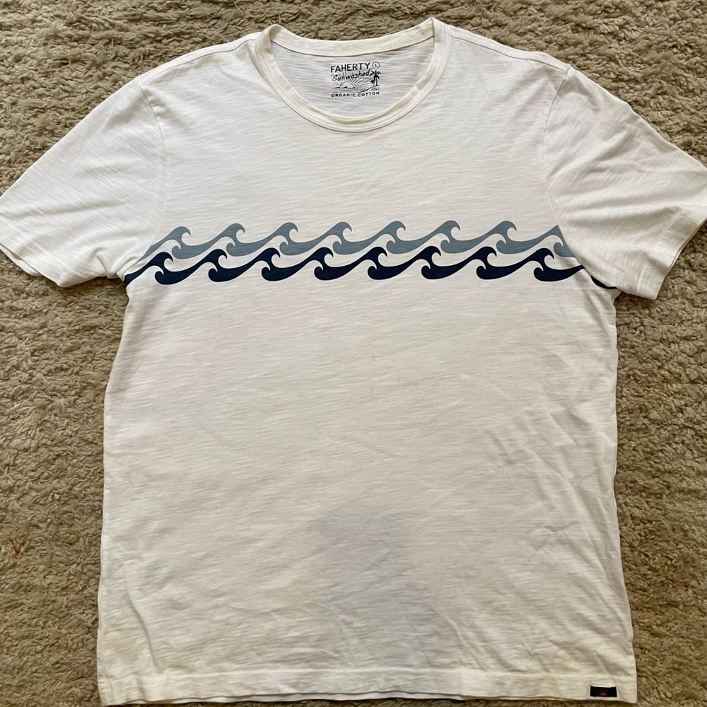 Mens Faherty “Sunwashed” T shirt